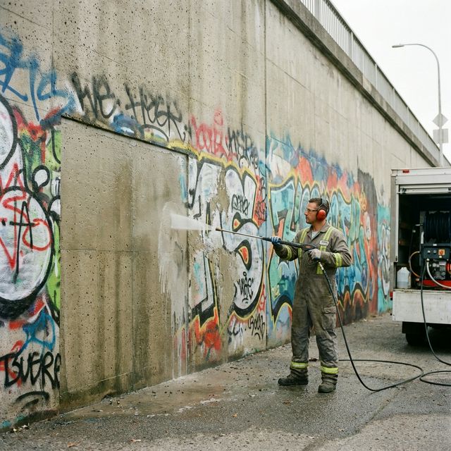 Removing Graffiti from Rough Surfaces